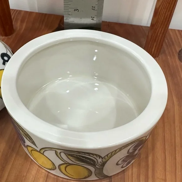 ARABIA Finland Paratiisi Jar with Lid Bowl Candy Sugar Bowl - Picture 5 of 7